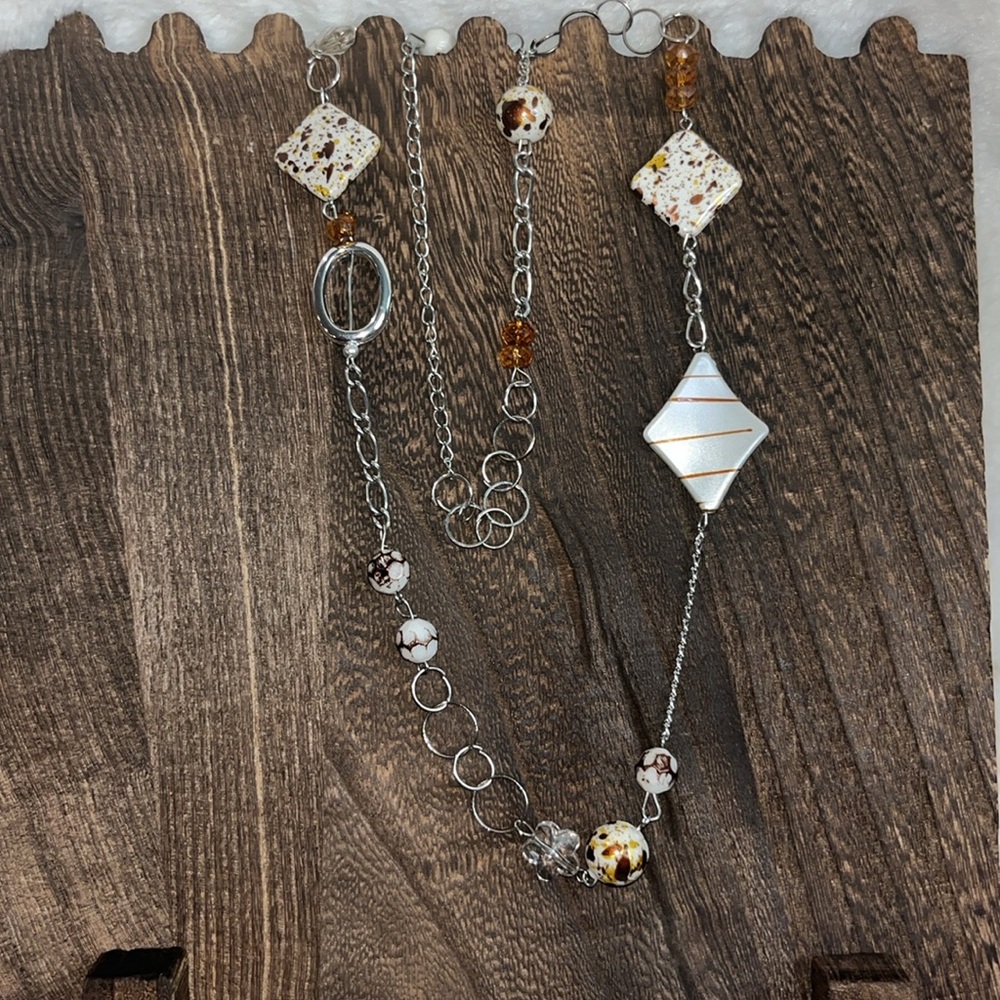 Resin and chain necklace - Cowgirl cool!